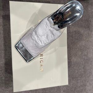 GOOD AMERICAN EMMA GLASS SLIP HEEL - COLOR GLASS - SIZE 7.5